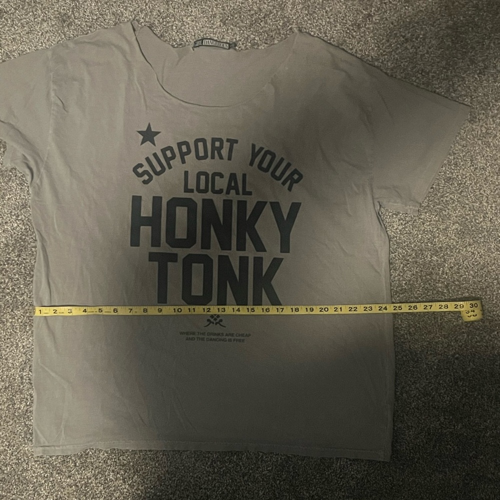 Support Your Local Honky Tonk Tan Tee - Picture 4 of 5